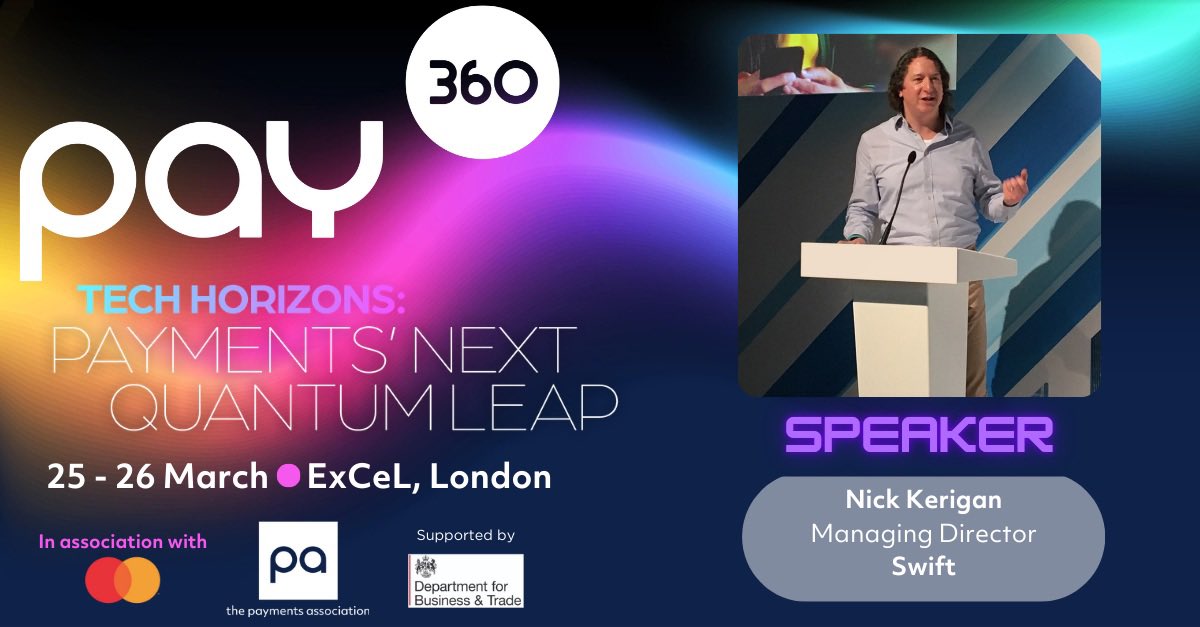 Delighted to be speaking at Pay360 next week, an even bigger and better event this year!
We’re excited to be a Platinum Sponsor and part of an action-packed agenda: discussing digital assets, digital money and the future of payments…
#innovation #digitalassets #payments #swift