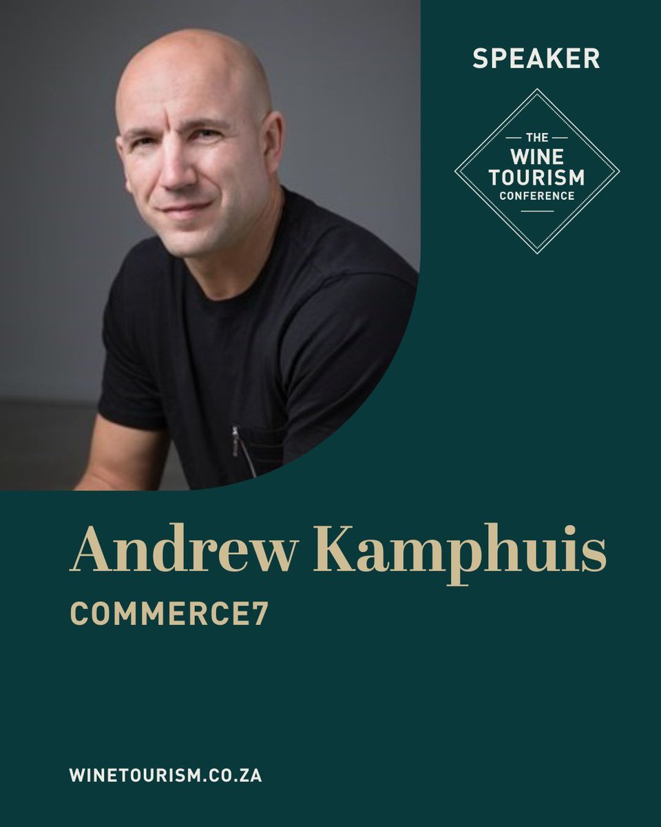 📢 Speaker Announcement
We’re excited to welcome Andrew Kamphuis from Commerce7 to the #WineTourismConference! 🍷 Learn how Andrew’s expertise in DTC wine sales is helping wineries thrive.

📅 8 May 2025 at Lanzerac Wine Estate — don’t miss it!
quicket.co.za/events/297137-…