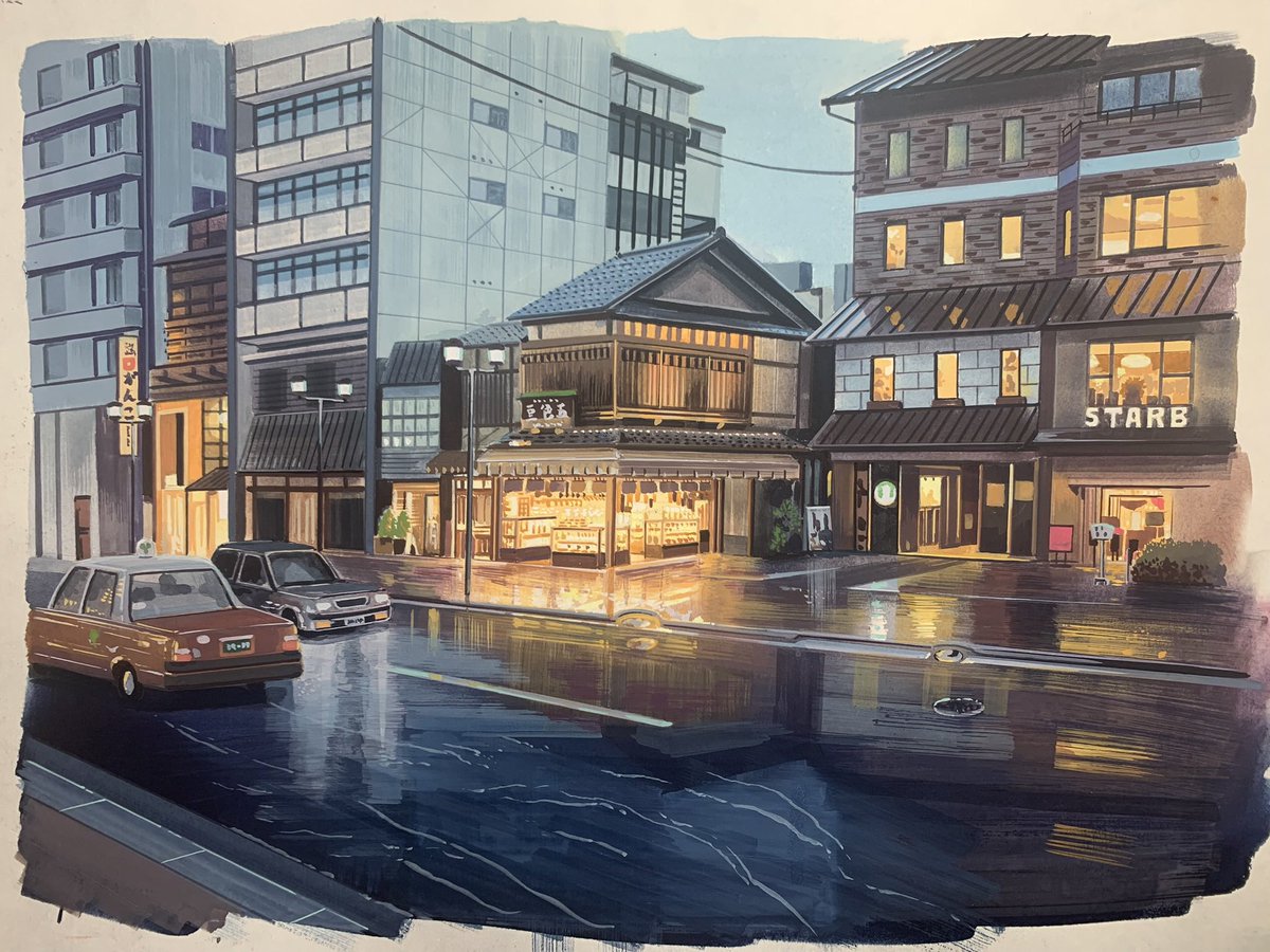 #このタグを見た人はラフ画とその完成絵を見せる