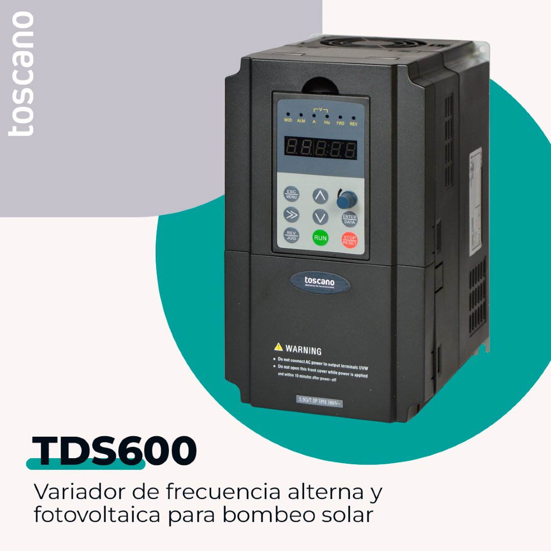 TDS600 · Variador de velocidad alterna/solar -&gt; toscano.es/producto/tds60…