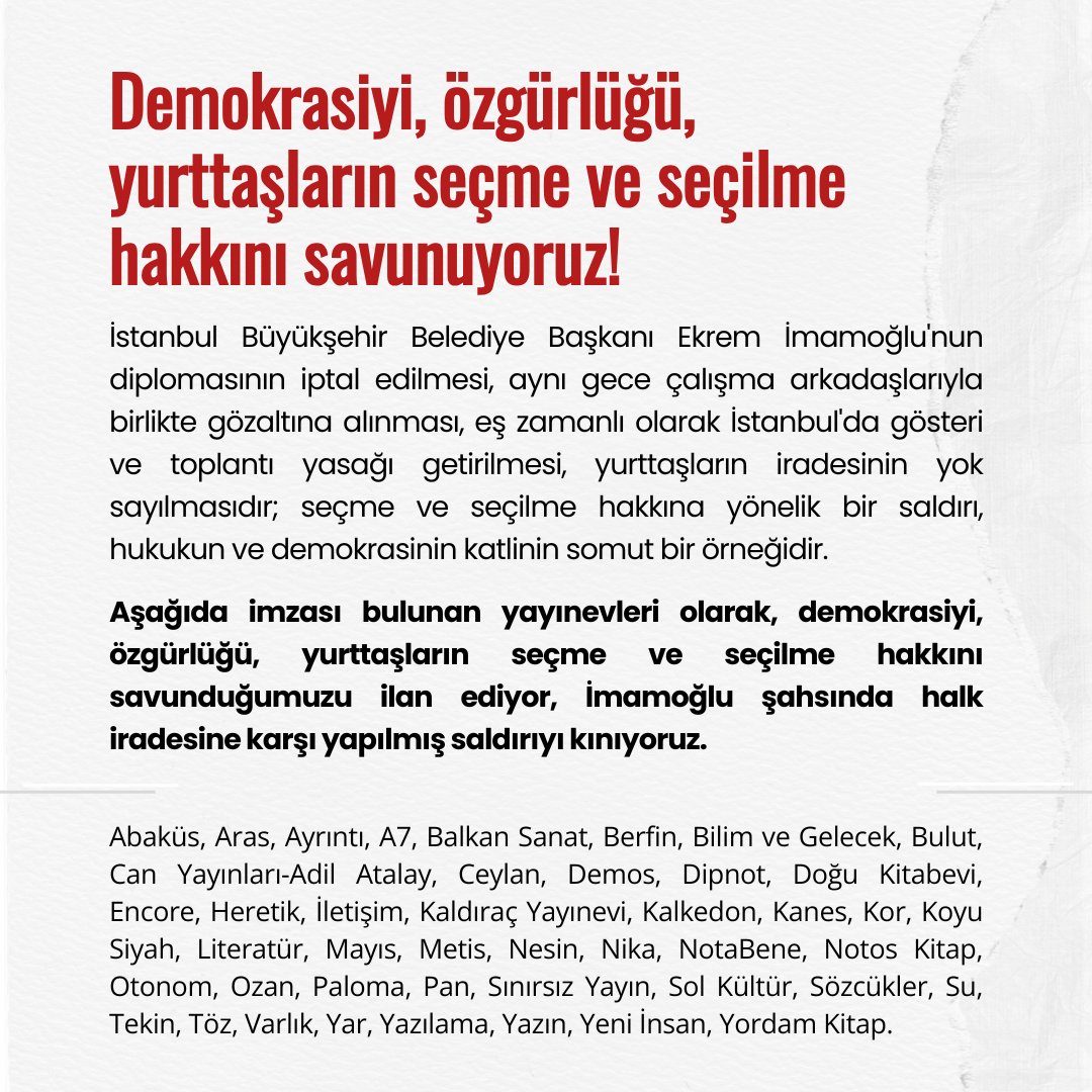 İletişim Yayınları (@iletisimyayin) on Twitter photo 