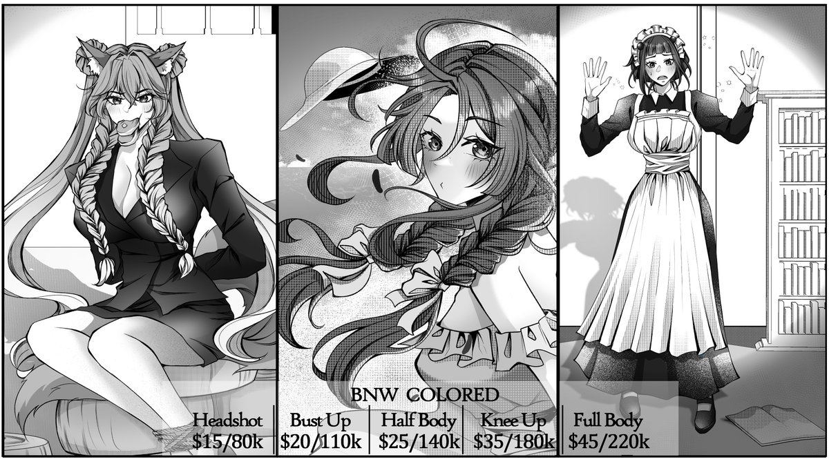 UrBlovedPie's tweet image. ✨OPEN COMMISSION✨
[RT &amp;amp; likes is very appreciated]

Hi! I open for BnW &amp;amp; Colored, PNG Tuber, Chibi, YCH &amp;amp; Manga Strip🥰
More:
Carrd urblovedpie.carrd.co
VGen vgen.co/UrBlovedPie

Feel free to DM me, If you're interested!^^

#OpenCommission #ArtCommission #VGenOpen