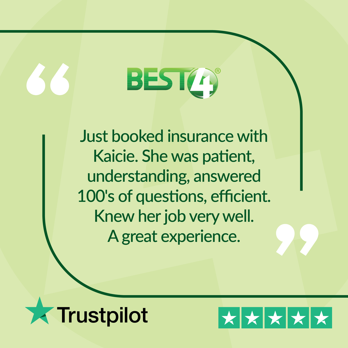 Best4UK's tweet photo. Thank you for your 5-star review! We’re so pleased you found our service easy, efficient, and reasonably priced. We’ll be sure to pass your praise on to Kaicie!

#CustomerFeedback #5StarReview https://t.co/jlgJ0TlwUh