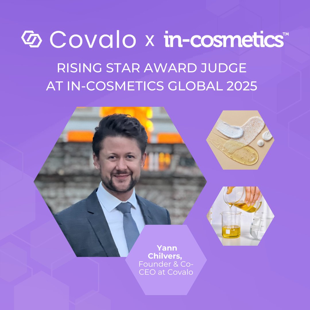 Covalo (@join_covalo) on Twitter photo 🌟 Selecting the Next Rising Star at <a href="/incosmetics/">in-cosmetics</a> Global 2025 🏆
Covalo is honored to join the judge panel for the prestigious #RisingStar #Award - celebrating promising new suppliers.
👉 Explore all #ingredients from in-cosmetics Global exhibitors: hubs.ly/Q03c78CH0 🌟 Selecting the Next Rising Star at <a href="/incosmetics/">in-cosmetics</a> Global 2025 🏆
Covalo is honored to join the judge panel for the prestigious #RisingStar #Award - celebrating promising new suppliers.
👉 Explore all #ingredients from in-cosmetics Global exhibitors: hubs.ly/Q03c78CH0
