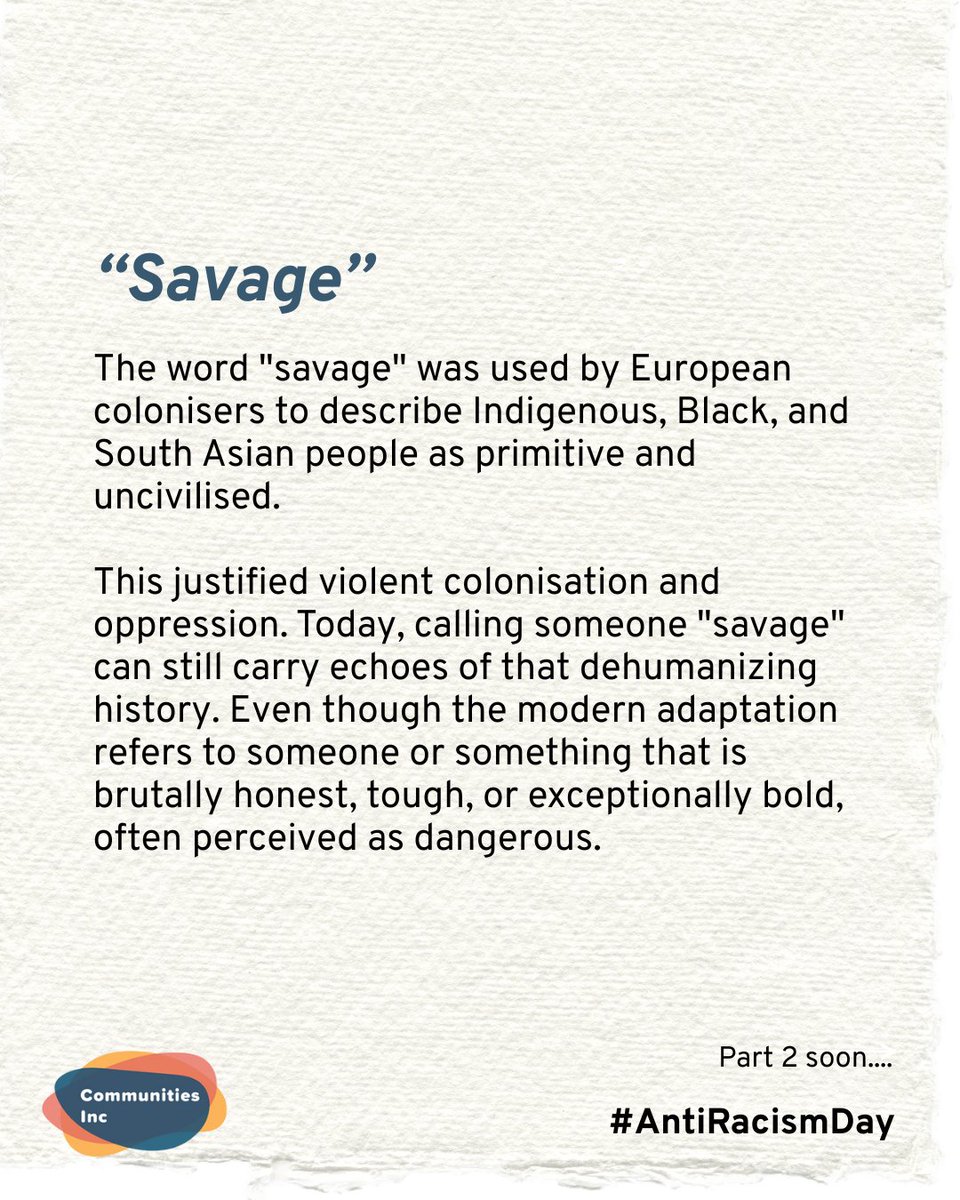Words carry history. Some everyday phrases have deep colonial and racist roots—yet we still use them without thinking. 💭 It’s time to unlearn and rethink. #AntiRacismDay #InternationalDayfortheEliminationofRacialDiscrimination