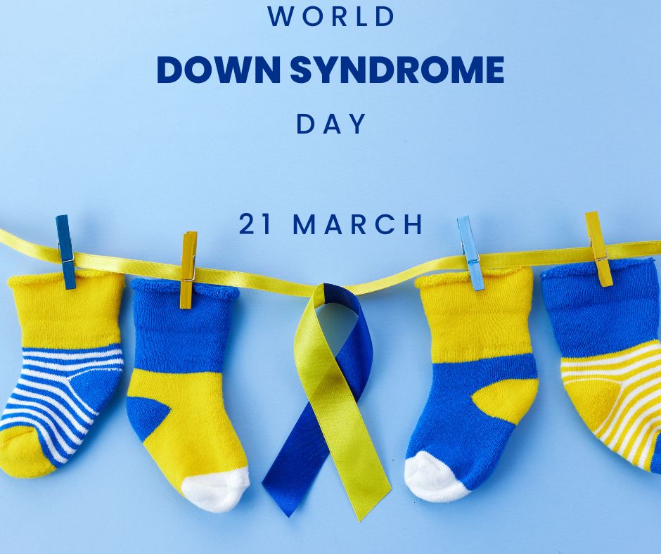 Today is World Down Syndrome Day!
Down Syndrome (or Trisomy 21) occurs when a person has an extra copy of chromosome 21. Access to health care, early intervention programmes &amp; inclusive education are all key to quality of life, growth &amp; development of persons with Down Syndrome.