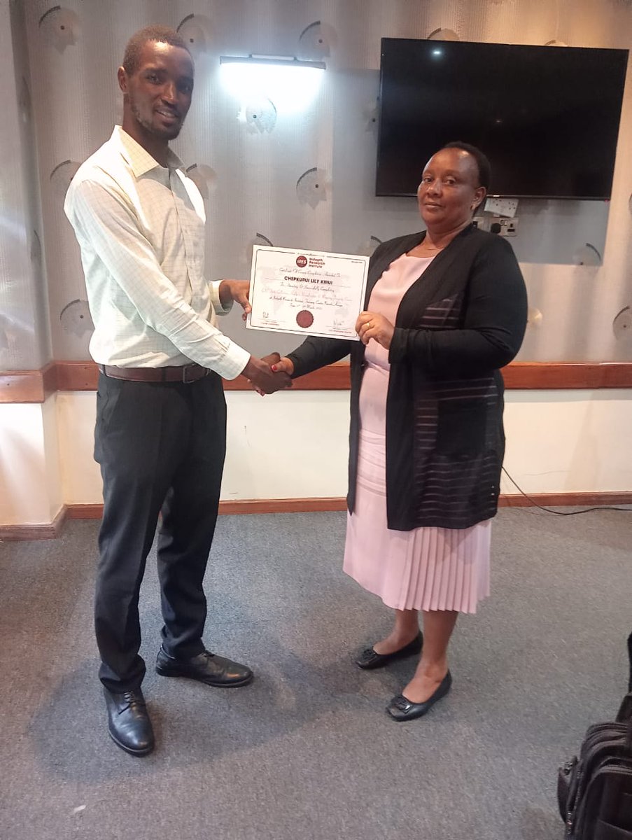 KyaloMathew1's tweet photo. Handing over certificates after a successful training on GIS https://t.co/0mxf3X3mh8