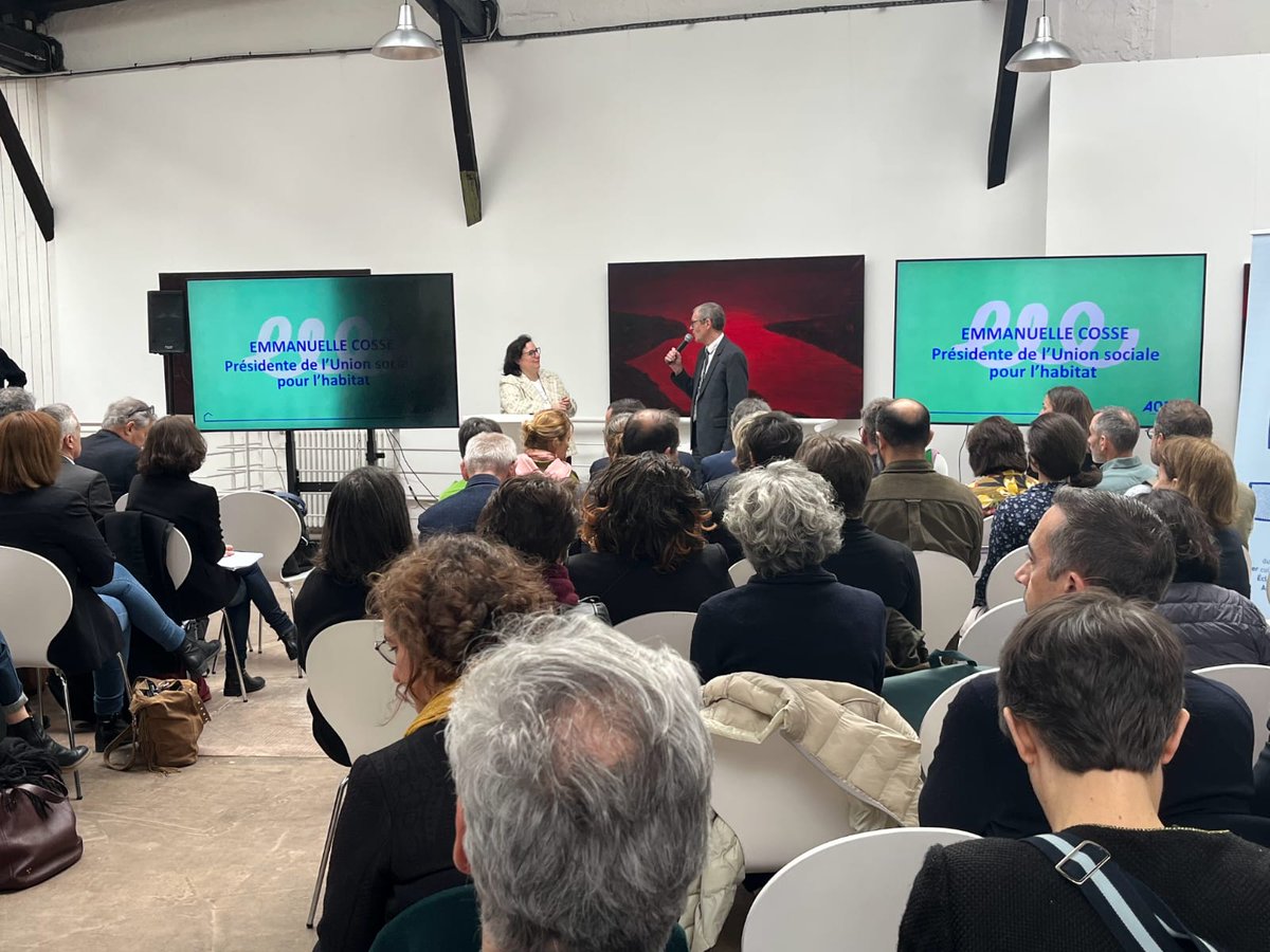 A l’invitation de l'<a href="/AORIF_/">AORIF</a>  et de son président Damien Vanoverschelde pour leur AG, <a href="/emmacosse/">Emmanuelle Cosse</a> rappelle les qualités et les engagements des organismes #Hlm, souvent les derniers avec les enseignants et la police de proximité à tenir la promesse républicaine.