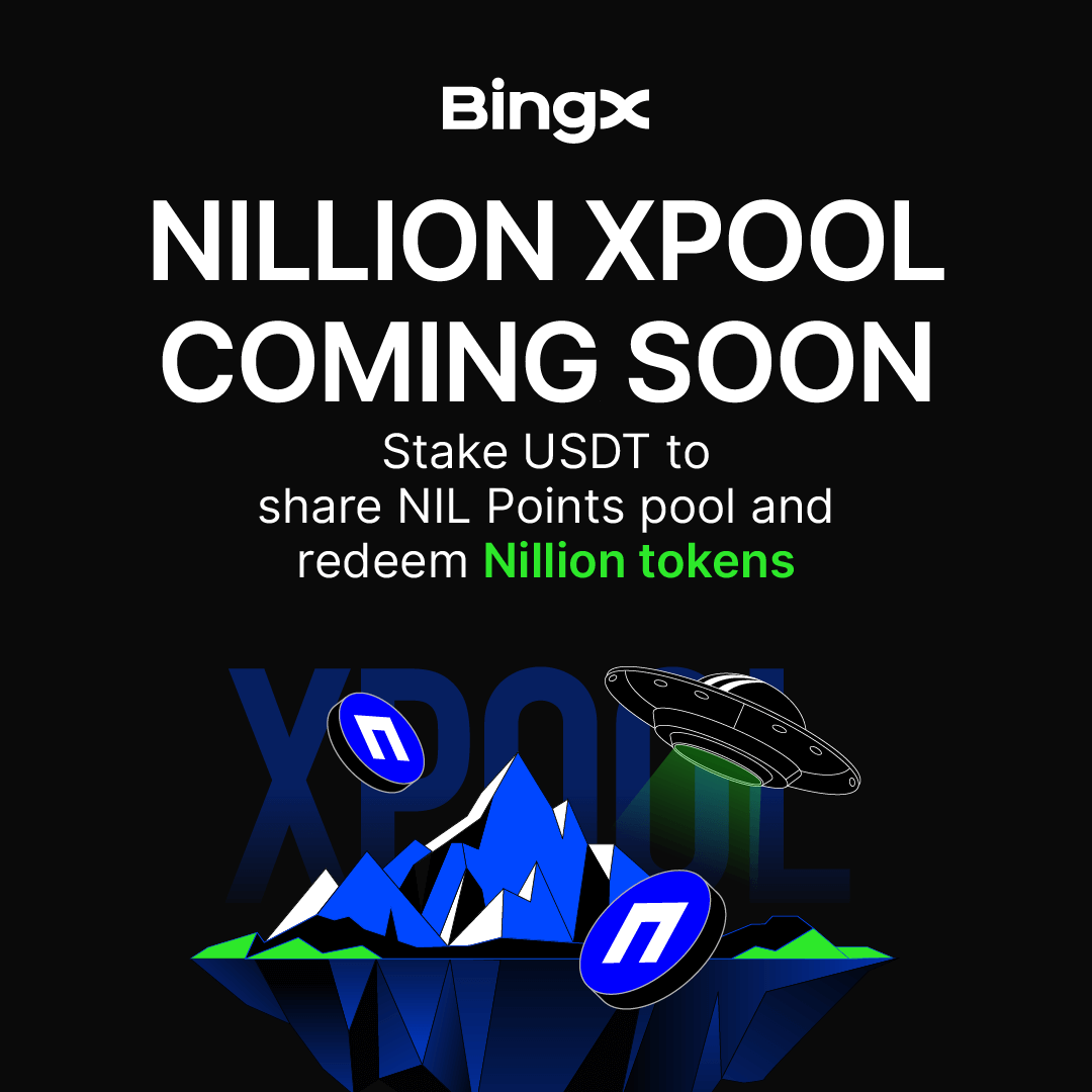 BingXOfficial's tweet photo. Privacy pays—literally🕵️‍♂️

Stake $USDT into Xpool, farm NIL Points, and swap ‘em for $NIL. @nillion

When? From Mar 22 till 29.

Join here: https://t.co/l0QDO1bWAT https://t.co/5gUcp2rTeA