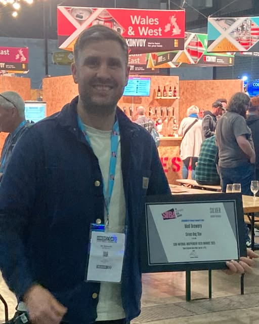WolfBrewery's tweet photo. Another award for Sirius Dog Star at the BeerX awards last night📷. Last year we were the best dark cask ale in Britain…this year the second best. What a beer 📷 https://t.co/40EdFYkzjY