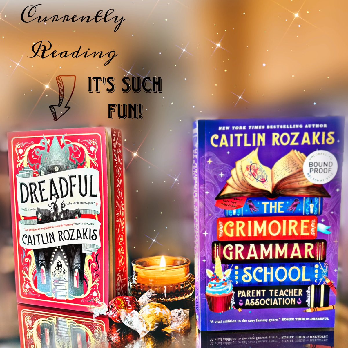 Nils Shukla (@nilsreviewsit) on Twitter photo I’m currently really enjoying Dreadful & I’m thrilled to receive an ARC of The Grimoire Grammar School PTA by <a href="/CaitlinRozakis/">Caitlin Rozakis</a> — out in the UK in May. Thank you <a href="/TitanBooks/">Titan Books</a> & <a href="/kabriya/">kabriya coghlan</a>
A werewolf child, ancient prophecies, magical trials & a PTA bake sale
This sounds DELIGHTFUL! I’m currently really enjoying Dreadful & I’m thrilled to receive an ARC of The Grimoire Grammar School PTA by <a href="/CaitlinRozakis/">Caitlin Rozakis</a> — out in the UK in May. Thank you <a href="/TitanBooks/">Titan Books</a> & <a href="/kabriya/">kabriya coghlan</a>
A werewolf child, ancient prophecies, magical trials & a PTA bake sale
This sounds DELIGHTFUL!
