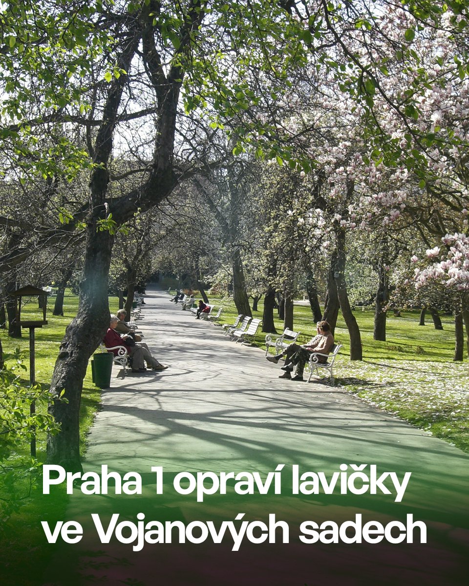 prahajedna's tweet photo. 🌳 Praha 1 opraví lavičky ve Vojanových sadech!
✍ Celý článek:
https://t.co/hWOqT6tt2k
#Praha #Praha1 #VojanovySady #Lavicky #Oprava https://t.co/k6RYc2n0ad