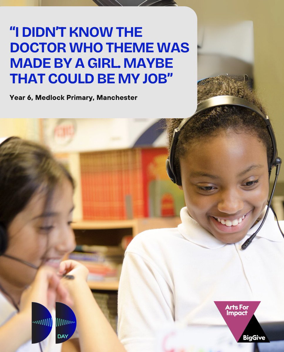 🎛️ Delia consistently inspires 🎛️ Support our <a href="/BigGive/">Big Give</a> education initiative &amp; help us nurture future musicians &amp; audio engineers. Whatever you can give will be doubled:  donate.biggive.org/campaign/a05WS… #DoctorWho