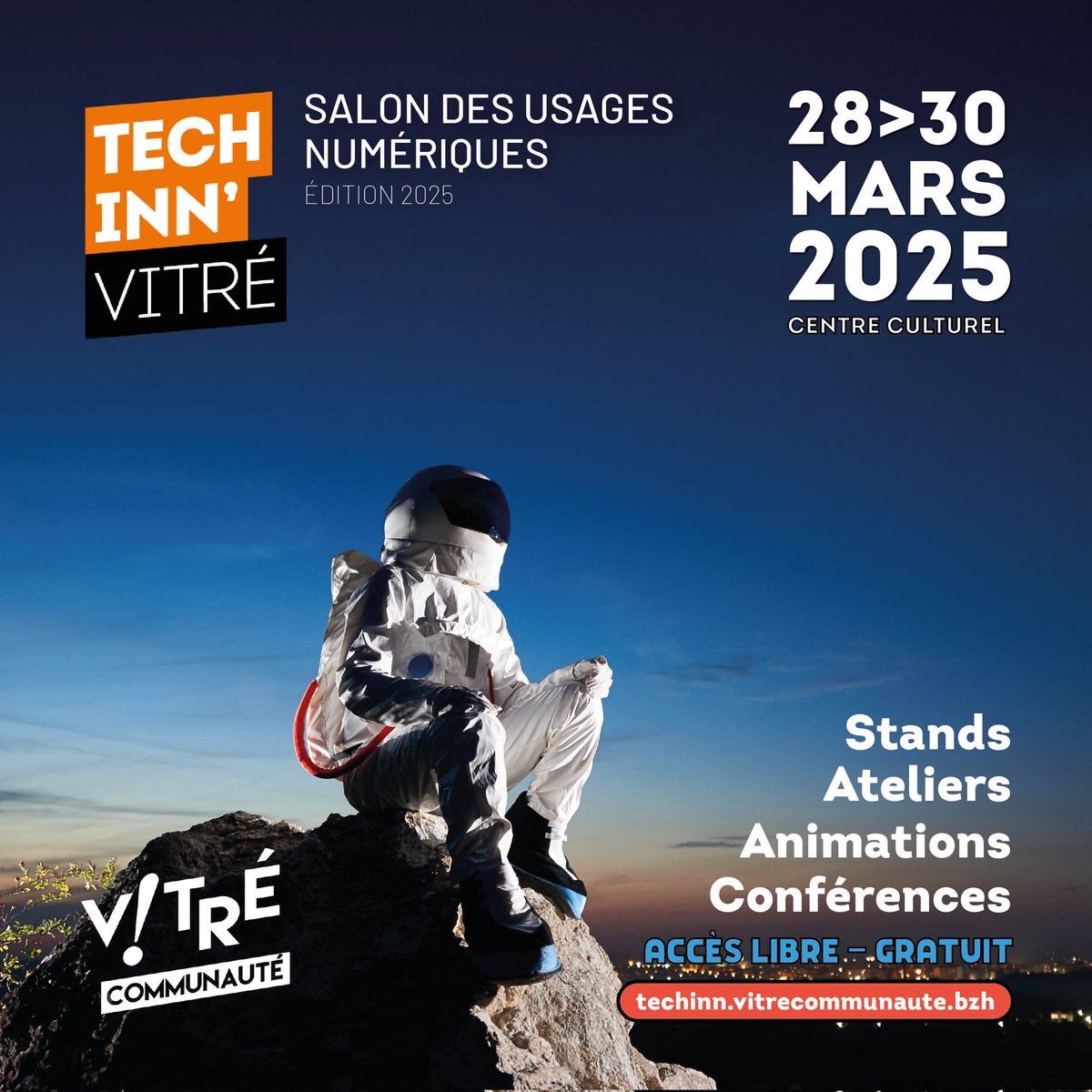 J-7 avant Tech Inn' Vitré ⬇️
J'aurai le plaisir d'animer l'espace Makers Kids pour faire découvrir la programmation créative 🚀
Vous venez ? 
techinn.vitrecommunaute.bzh
#TIV25