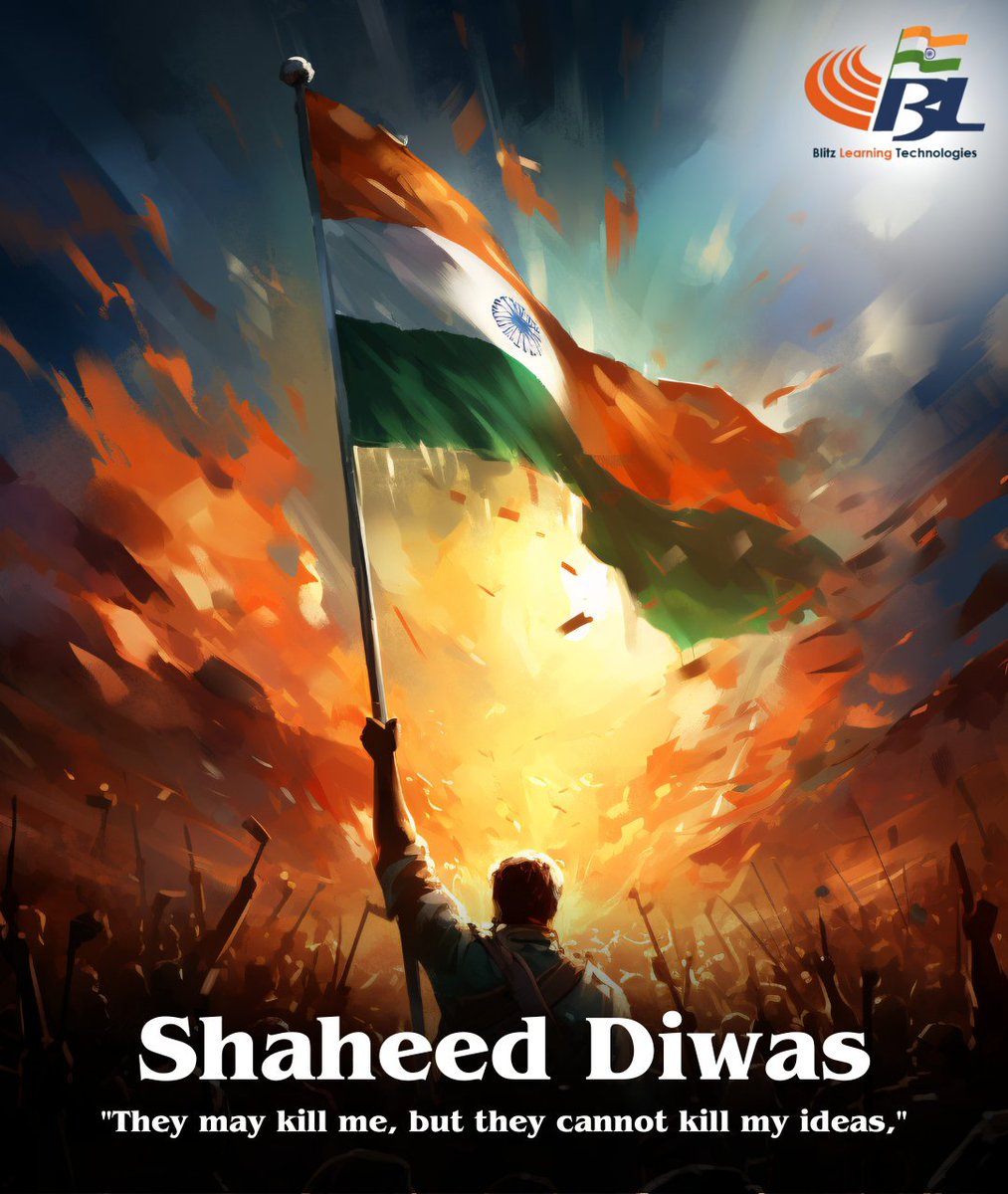 BlitzLearning's tweet image. We honor the brave souls who sacrificed their lives for our nation. Their courage inspires us to build a better future. 

🙏 Jai Hind!

#ShaheedDiwas #TributeToMartyrs #JaiHind #BlitzLearning