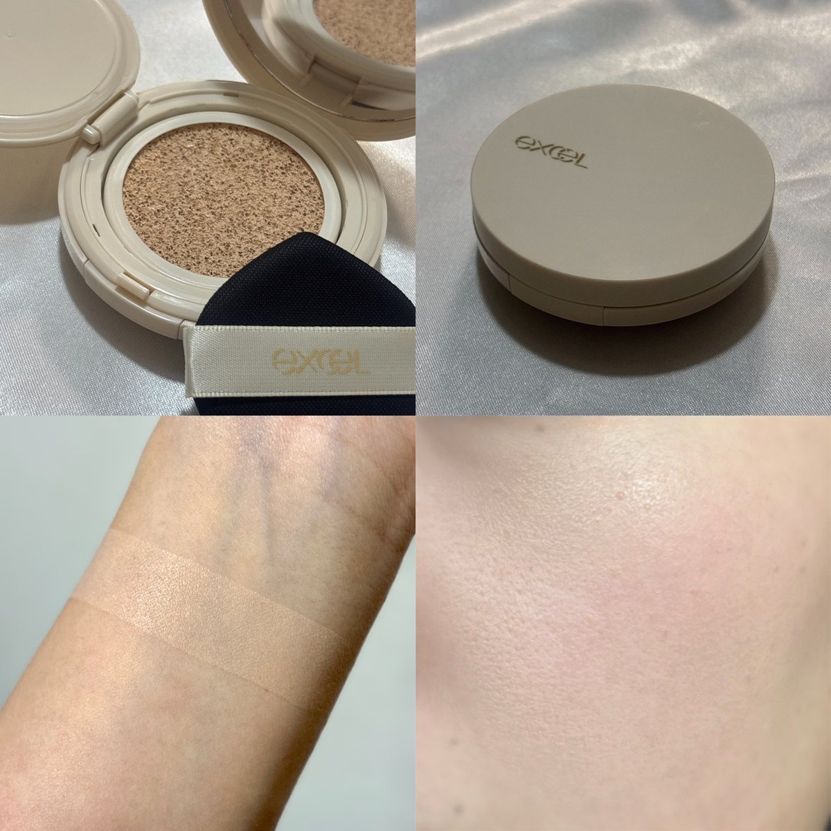 mrnsn0120's tweet image. 🏷️excel ｽｷﾝﾌﾗｯﾀｰ ｾﾗﾑｸｯｼｮﾝ SF01
excelmake様( @excelmake_tokyo )による
プレゼント企画に当選し、いただきました🎁
薄膜かつ綺麗に付いてくれるのに適度な
カバー力があって、崩れにくく乾燥もしに
くいハイスペックで革新的なクッション🤍
既にヘビロテ😌#excel #excelmake