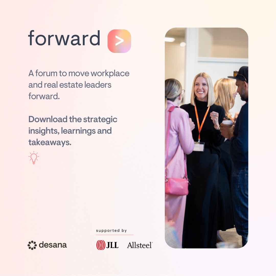 Last year, we brought together top workplace and real estate leaders for Forward - a one-day forum packed with real-world insights and bold ideas. The discussions were so valuable that we knew we couldn’t keep them to ourselves 🔥

Access here: 👉 hubs.la/Q03cTwJl0
