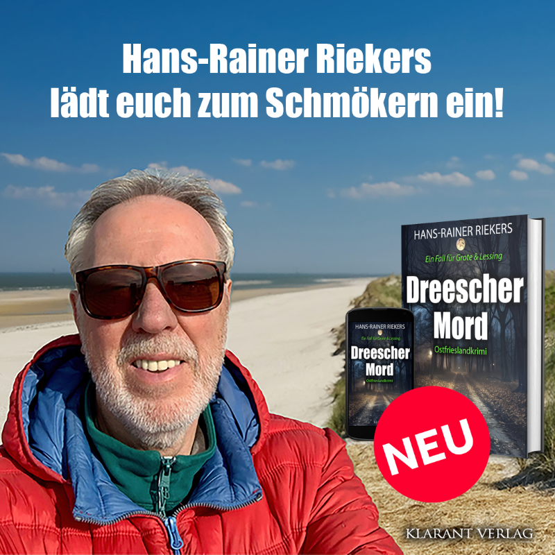 #HansRainerRiekers lädt euch zum #Schmökern ein mit seinem #Ostfrieslandkrimi „Dreescher Mord“! Ein düsteres Geheimnis wartet auf die Kommissare Grote und Lessing aus #Aurich! Erhältlich ist dieser spannenden #Kriminalfall als #Taschenbuch und #EBook.
amazon.de/dp/B0DXGH4XG7