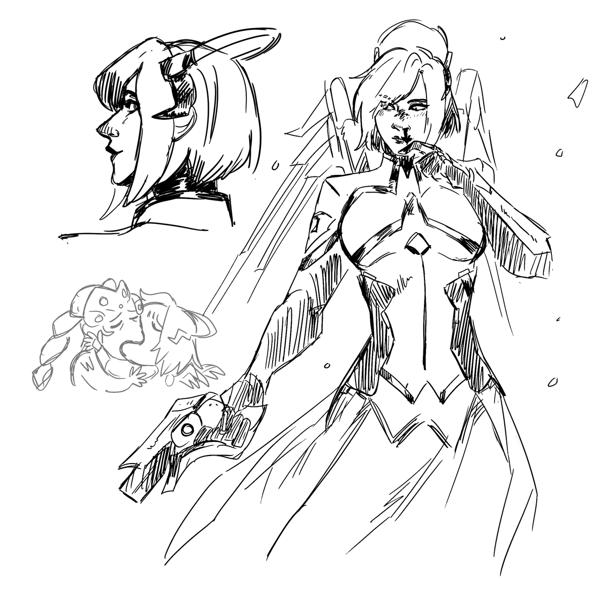 i can't believe i never drawn my favorite doctor before #mercy