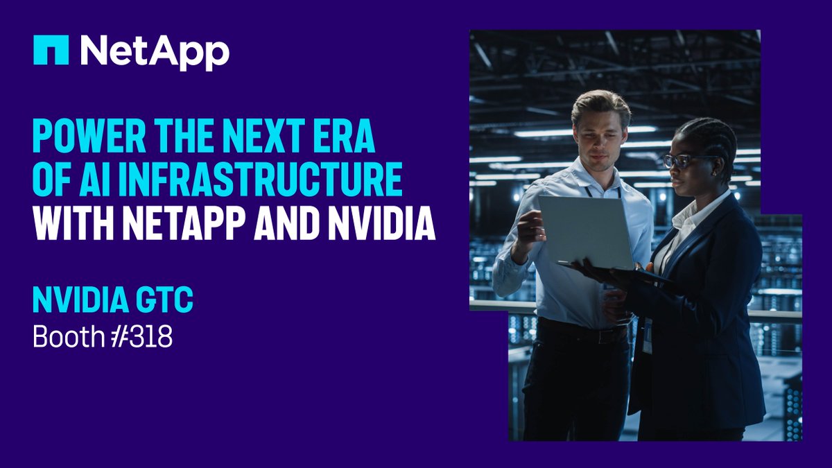 BIG NEWS at #GTC25! <a href="/NetApp/">NetApp</a> + <a href="/nvidia/">NVIDIA</a> are transforming AI with scalable AI factories, high-performance storage, multi-tenant cloud support, streamlined workflows and more.

Build smarter, faster, and more secure AI solutions today! Check it out 👉  ntap.com/4j1ijAD