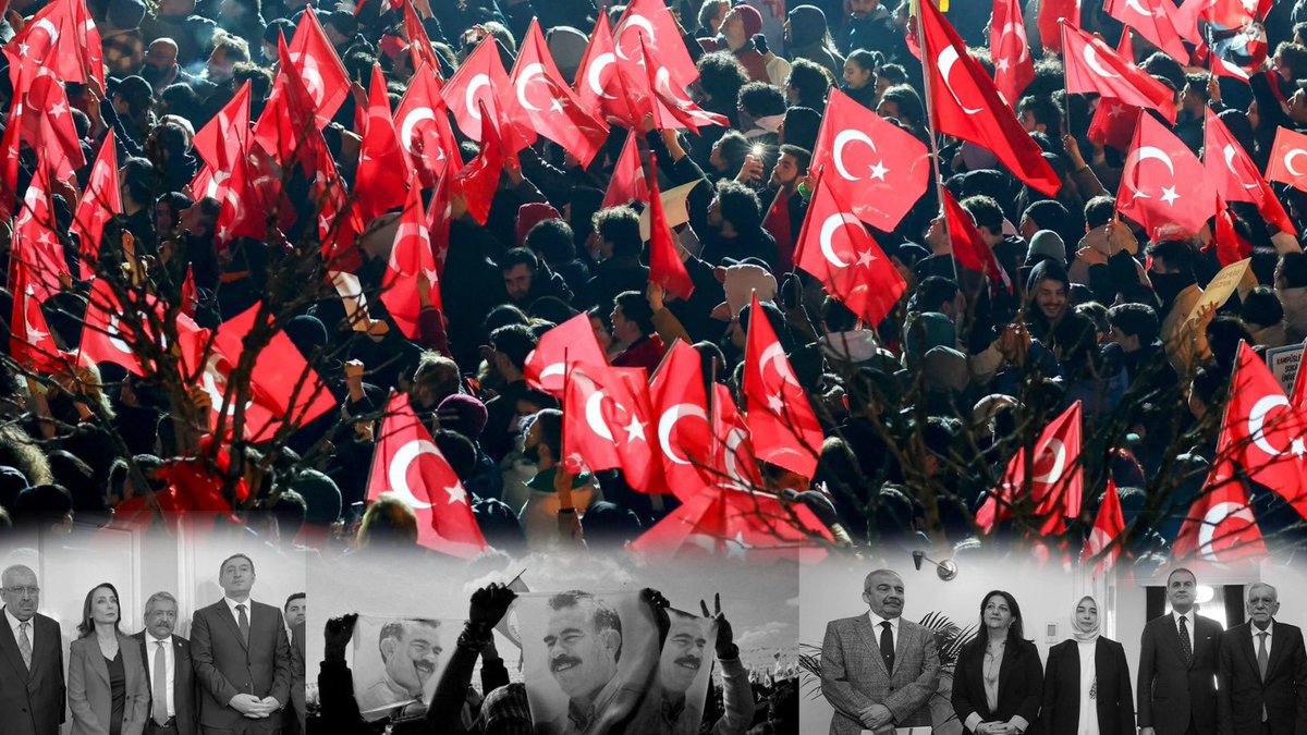 🚨⚠️ Türk milletinin birlik içinde yürüttüğü adalet arayışının 3. gününde; 

AKP ile müzakere sürecinde olan DEM Parti’nin protestolara katılma kararını nasıl değerlendiriyorsunuz?