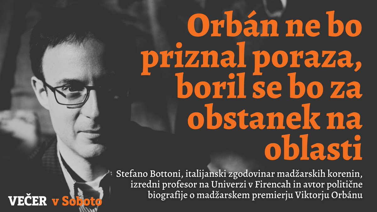 Jutri je <a href="/vecer/">Večer</a> #vSoboto. Spraševala je <a href="/UrskaMlinaric/">Urska Mlinaric</a>.  Intervju s <a href="/stefanobottoni1/">Stefano Bottoni</a>.