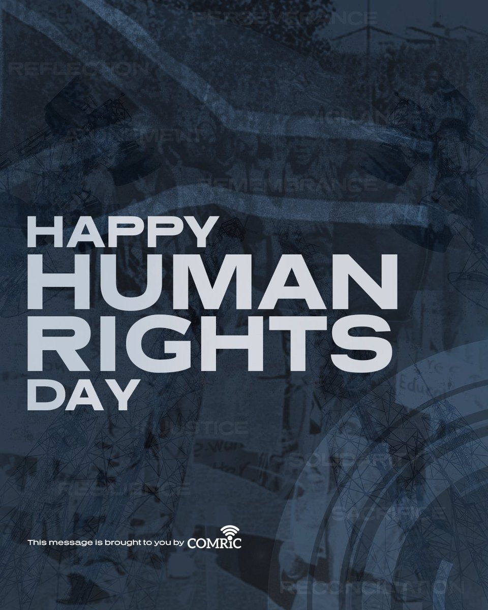 On Human Rights Day, we honor those who fought for justice and dignity in South Africa. At COMRiC, we stand firm: safety and justice require human rights for all, regardless of background. Together, we build communities where every person matters.
#HumanRightsDay #COMRiC
