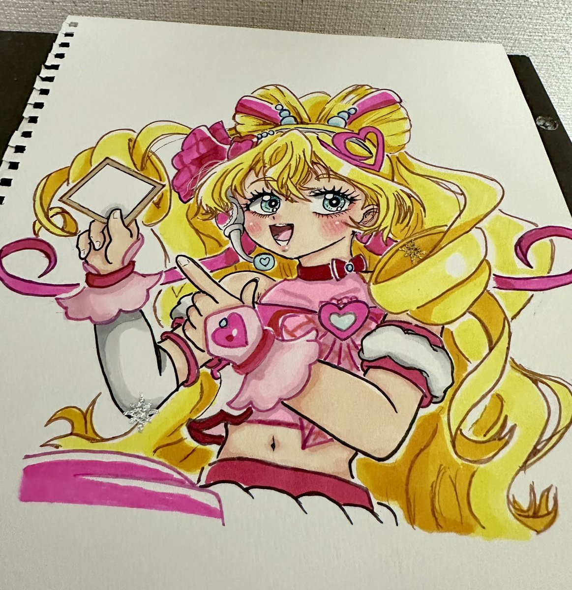 「50↑ありがとうございます!!現物はこんな感じす 」|あらんぷのイラスト