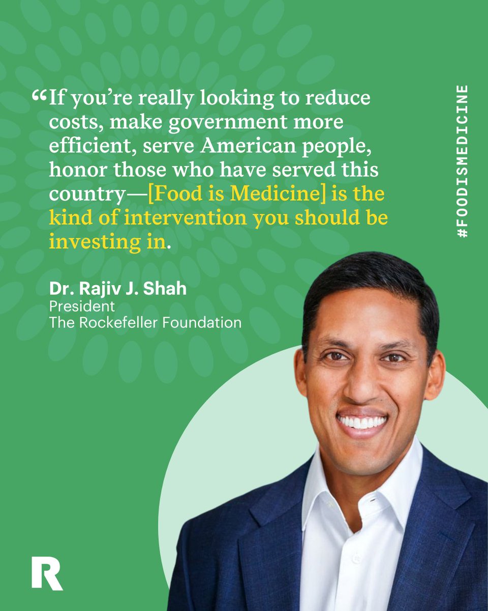 Dr. Rajiv J. Shah (@rajshah) on Twitter photo .<a href="/Forbes/">Forbes</a>’s <a href="/daphneewingchow/">Daphne Burgida Ewing-Chow</a> highlights why #FoodIsMedicine is a game-changer in public health. <a href="/RockefellerFdn/">The Rockefeller Foundation</a> is expanding our pilot programs in 5 states to ensure Veterans facing chronic illness receive the nutrition-based care they deserve. More here: forbes.com/sites/daphneew… .<a href="/Forbes/">Forbes</a>’s <a href="/daphneewingchow/">Daphne Burgida Ewing-Chow</a> highlights why #FoodIsMedicine is a game-changer in public health. <a href="/RockefellerFdn/">The Rockefeller Foundation</a> is expanding our pilot programs in 5 states to ensure Veterans facing chronic illness receive the nutrition-based care they deserve. More here: forbes.com/sites/daphneew…