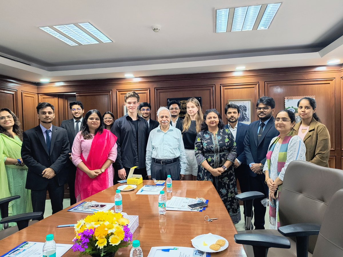 iift_official's tweet photo. Two students from the Graduate School of Economics and Management (GSEM), Ural Federal University (UrFU), Russia, which is a partner school of the Indian Institute of Foreign Trade (IIFT) visited IIFT, New Delhi for a 𝐭𝐡𝐫𝐞𝐞-𝐝𝐚𝐲 𝐈𝐦𝐦𝐞𝐫𝐬𝐢𝐨𝐧 𝐏𝐫𝐨𝐠𝐫𝐚𝐦 from 17𝐭𝐡 𝐭𝐨 19𝐭𝐡 𝐌𝐚𝐫𝐜𝐡 2025.

The visiting students were provided a holistic experience of the academics and campus life at IIFT and were taken for an industrial visit to Shahi Exports. They were also taken to Bharat Mandapam to witness the Smart India Expo, and to the Crafts Museum for exposure to 𝐈𝐧𝐝𝐢𝐚𝐧 𝐜𝐫𝐚𝐟𝐭𝐬 𝐚𝐧𝐝 𝐜𝐮𝐥𝐭𝐮𝐫𝐞.

The students enjoyed their visits to landmark tourist sites of New Delhi, like the 𝐌𝐞𝐡𝐫𝐚𝐮𝐥𝐢 𝐀𝐫𝐜𝐡𝐚𝐞𝐨𝐥𝐨𝐠𝐢𝐜𝐚𝐥 𝐏𝐚𝐫𝐤 and 𝐇𝐮𝐦𝐚𝐲𝐮𝐧'𝐬 𝐓𝐨𝐦𝐛. Their visit also involved some souvenir shopping at the popular markets of the capital city.

Students of IIFT's International Relations Committee (IRC) made sure their visit to India and to IIFT was a comprehensive and memorable one. The students went back extremely impressed with IIFT's academic rigour, with the interactions they had with IIFT's Vice Chancellor - Prof. Rakesh Mohan Joshi, faculty members, and students, and with what they saw of India and it's rich history and vibrant economy.
@professorjoshi 
#IIFTDelhi #IIFT #UrFU #GSEM #InternationalEducation #StudentExchange #HigherEducation #GlobalLearning #InternationalTrade #GlobalBusiness #EconomicGrowth #BusinessEducation #IndustryExposure #Exports #SmartIndiaExpo #CrossCulturalExchange #StudyTourIndia #IndianHeritage #DelhiDiaries #AcademicCollaboration #CulturalImmersion #FutureLeaders #GlobalOpportunities #EducationMatters #LeadershipDevelopment #InternationalRelations