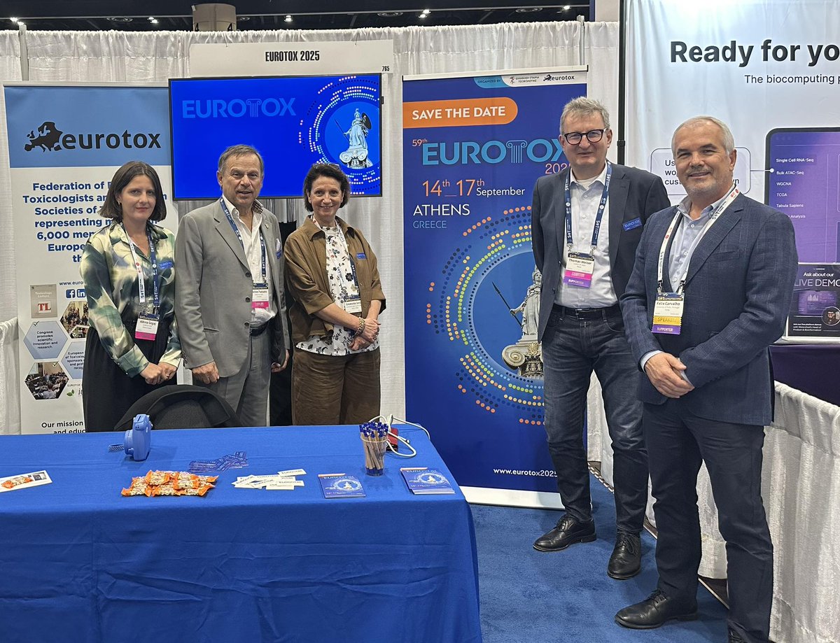 aristsatsakis's tweet photo. EUROTOX team at EUROTOX booth at SOT Meeting at Orlando in Florida USA https://t.co/5RLSiRGrIt