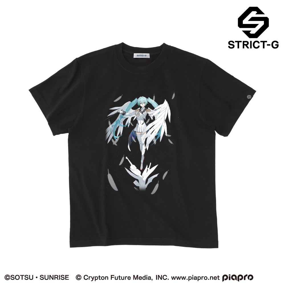 【新品未使用　XLサイズ】STRICT-G 初音ミク×ガンダム Tシャツ 新品未使用 XLサイズ】STRICT-G 初音ミク×ガンダム Tシャツ
