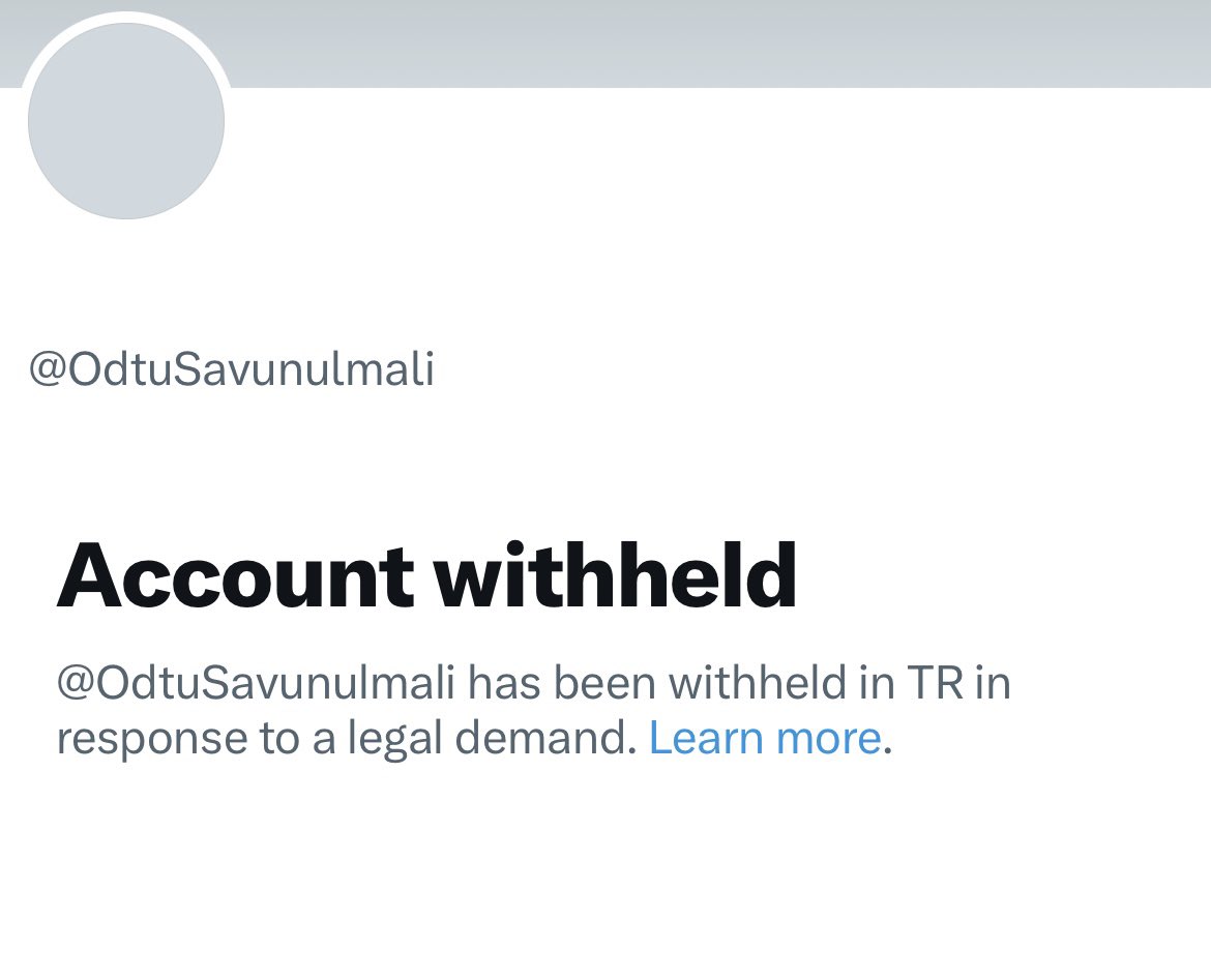 ODTÜ Medya Topluluğu (@_odtumedya_) on Twitter photo ODTÜ Savunulmalıdır ve ODTÜ Hk hesaplarına erişim engeli getirilmiştir. ODTÜ Medya Topluluğu olarak böyle bir durumla karşılaşmamıza karşı yeni hesaplarımız:
X: <a href="/odtu_medya/">ODTÜ Medya Topluluğu</a>
Instagram: instagram.com/odtu_medya?igs… ODTÜ Savunulmalıdır ve ODTÜ Hk hesaplarına erişim engeli getirilmiştir. ODTÜ Medya Topluluğu olarak böyle bir durumla karşılaşmamıza karşı yeni hesaplarımız:
X: <a href="/odtu_medya/">ODTÜ Medya Topluluğu</a>
Instagram: instagram.com/odtu_medya?igs…