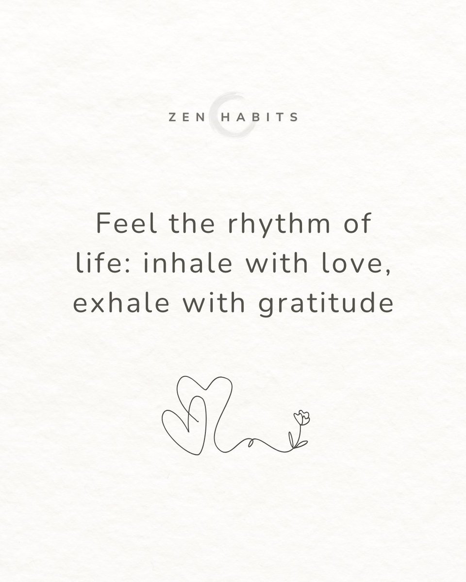 #ZenHabits 🙏✨