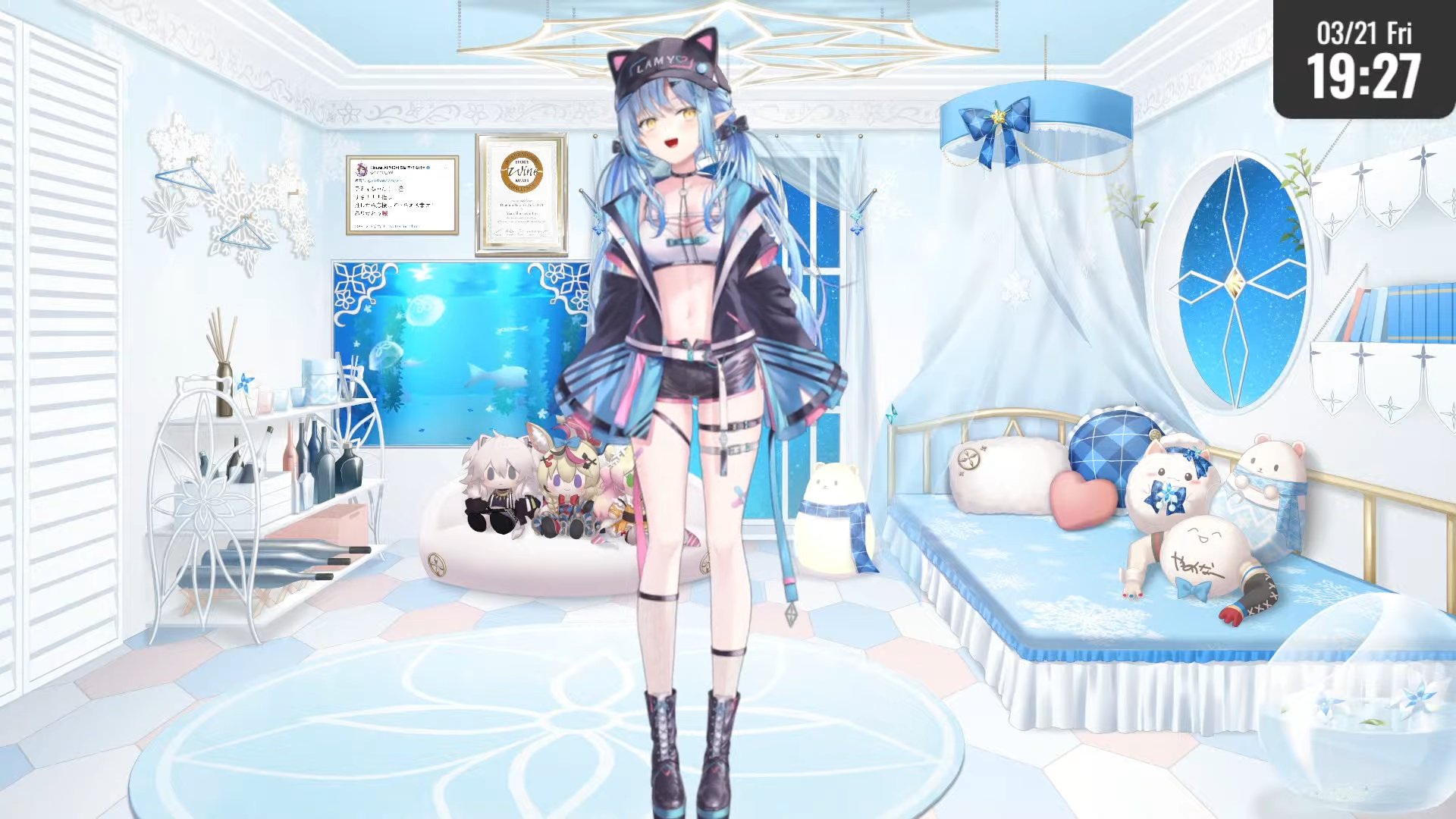 ヒロ　雪花ラミィちゃん風のダッフィーSサイズ衣装 ヒロ様専用 雪花ラミィちゃん風のダッフィーSサイズ衣装 （ヒロ