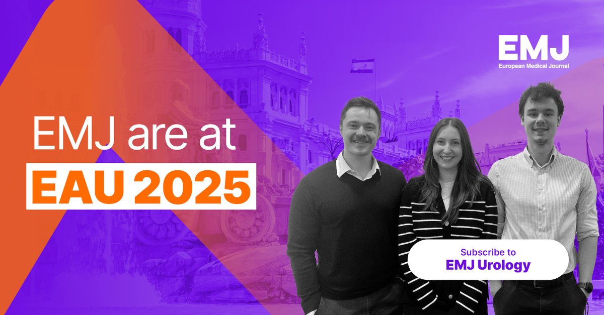 EMJ Urology (@emjurology) on Twitter photo From robotics in reconstructive urology to greener innovations, the EMJ team are on the ground ready to learn all the latest from the experts at <a href="/Uroweb/">European Association of Urology (EAU)</a>'s #EAU25
Subscribe to EMJ Urology so you don't miss out on our upcoming congress review: hubs.la/Q03cTBpG0 From robotics in reconstructive urology to greener innovations, the EMJ team are on the ground ready to learn all the latest from the experts at <a href="/Uroweb/">European Association of Urology (EAU)</a>'s #EAU25
Subscribe to EMJ Urology so you don't miss out on our upcoming congress review: hubs.la/Q03cTBpG0