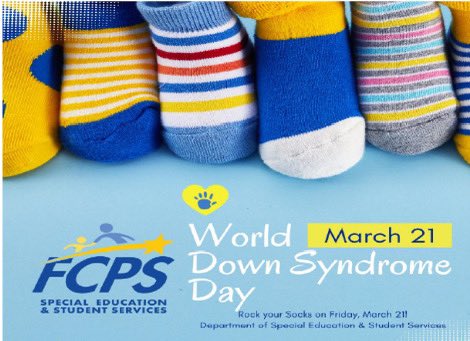 Are you rocking your socks today? #rockyoursocks #worlddownsyndromeday2025 <a href="/FCPSMaryland/">FCPS-MD</a>