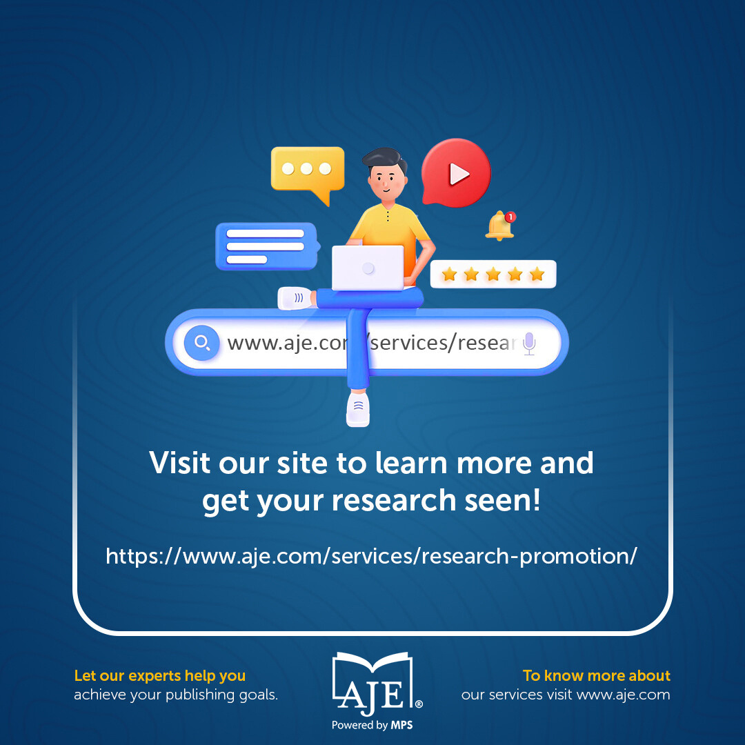 Want your research to stand out?
Increase citations, views, and impact with our Research Promotion services!

✅ Clear &amp; concise summaries of your findings
✅ Engaging videos for broader reach (140% higher Altmetric scores!)
✅ Eye-catching infographics to showcase key points