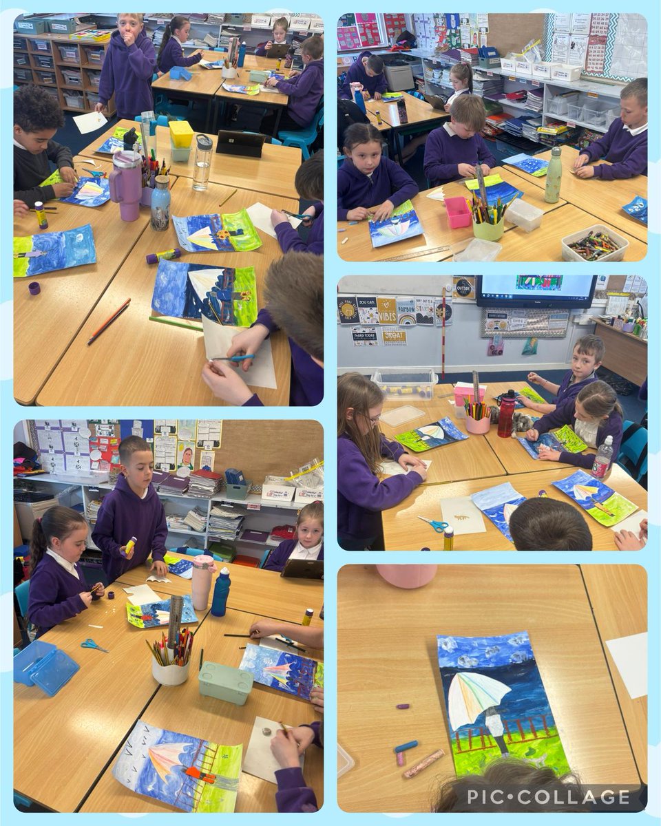 glebeps's tweet photo. 🎨 P4C has just finished their stunning Jennifer Thompson-inspired artwork! Using paint, material, chalk, pencils, and pastels, the creativity on display is truly impressive. Mrs. C is absolutely loving all the amazing talent! #Art #Creativity #JenniferThompson #P4C https://t.co/OhaLav4sA1