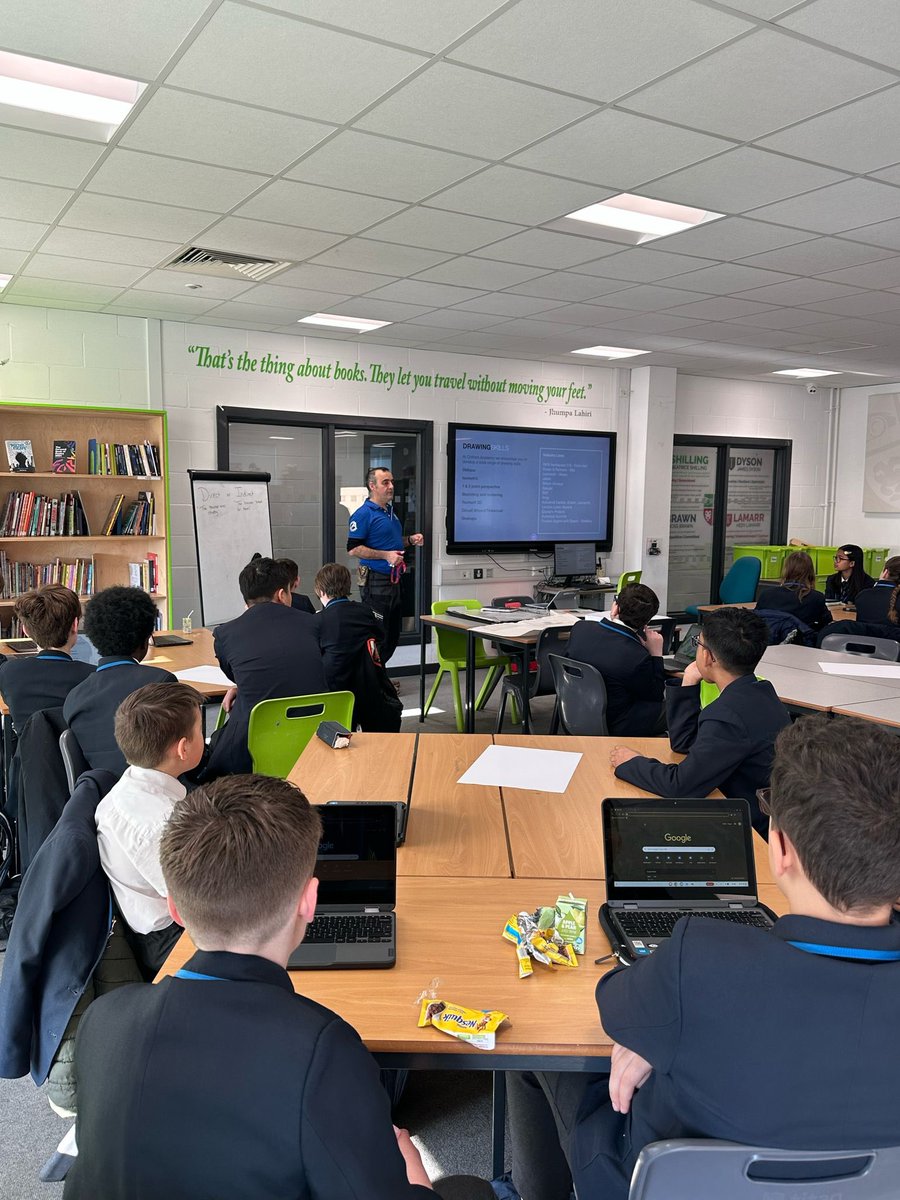 ChilternMMA's tweet image. This week&apos;s MMA breakfast was led by the excellent engineering department, where students were eager to learn about the technical sketches ✍🏽 involved in designing tiny homes.🏠 

Thank you Mr Green!
