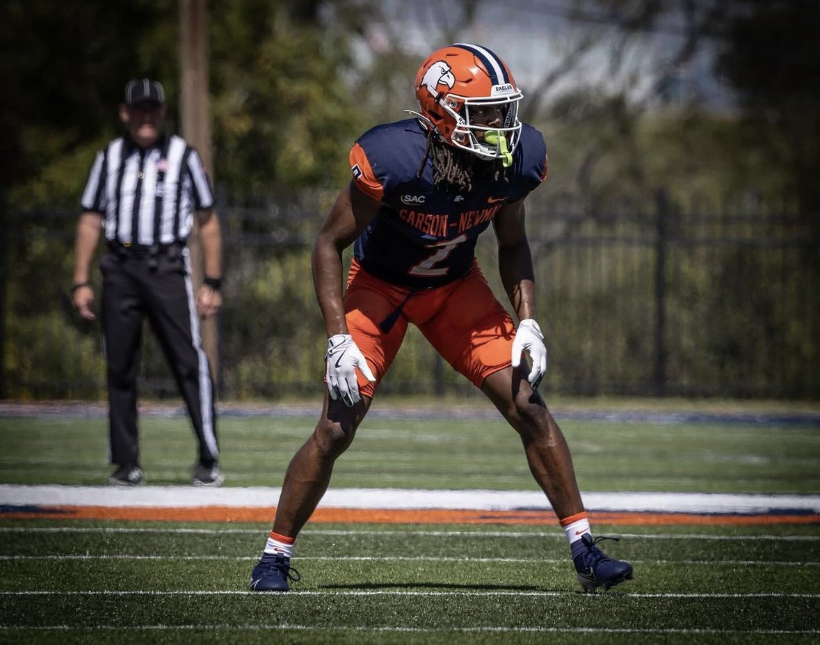 Ryan Fowler (@_ryanfowler_) on Twitter photo Carson Newman (DII) safety Major Williams remains one of the more intriguing sub DI prospects in the class.
Elite production with as good an athletic profile as any safety in the class. Expected to run mid 4.3s, vert near 38”, and has been clocked at 24 mph. 
First DB in Carson Newman (DII) safety Major Williams remains one of the more intriguing sub DI prospects in the class.
Elite production with as good an athletic profile as any safety in the class. Expected to run mid 4.3s, vert near 38”, and has been clocked at 24 mph. 
First DB in