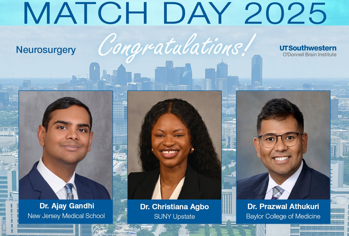 UTSW Neurosurgery (@utswneurosurg) on Twitter photo Congratulations to our newly matched #neurosurgery residents! We are so excited to have you join our team! <a href="/UTSWMedCenter/">UT Southwestern Medical Center</a> <a href="/UTSWBrain/">UT Southwestern O'Donnell Brain Institute</a> #match2025 <a href="/UTSWNSResidency/">UTSW Neurosurgery Residency</a> Congratulations to our newly matched #neurosurgery residents! We are so excited to have you join our team! <a href="/UTSWMedCenter/">UT Southwestern Medical Center</a> <a href="/UTSWBrain/">UT Southwestern O'Donnell Brain Institute</a> #match2025 <a href="/UTSWNSResidency/">UTSW Neurosurgery Residency</a>