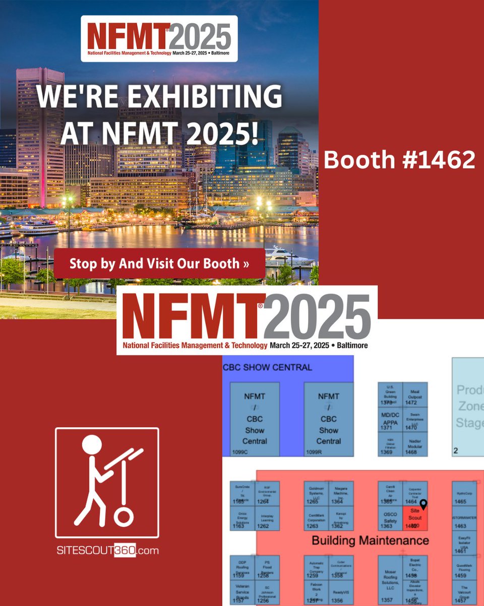 #NFMTBaltimore2024 is just around the corner! Join us to explore the latest in facility management products and services, experience world-class education, and take advantage of unbeatable networking opportunities.

Don’t forget to visit us at booth #1462. #NFMTBaltimore2025