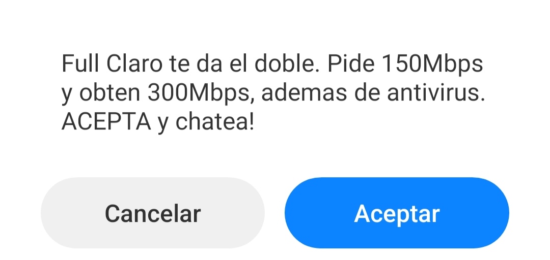 Kainlaries's tweet photo. Por qué se permite que empresas de telecomunicaciones envíen sin previo aviso estos avisos que si por error presionas aceptar ya tienes un contrato??
@IndecopiOficial @OSIPTEL https://t.co/dNPNEszMwM