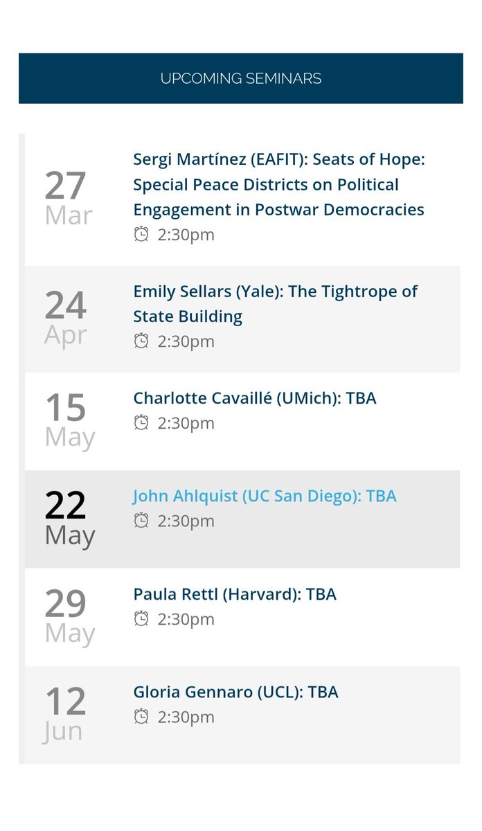 Very excited with the upcoming @Iperg_ub Seminars. 

Everyone is welcomed, Seminar Room 1037 on Thursdays at 2pm