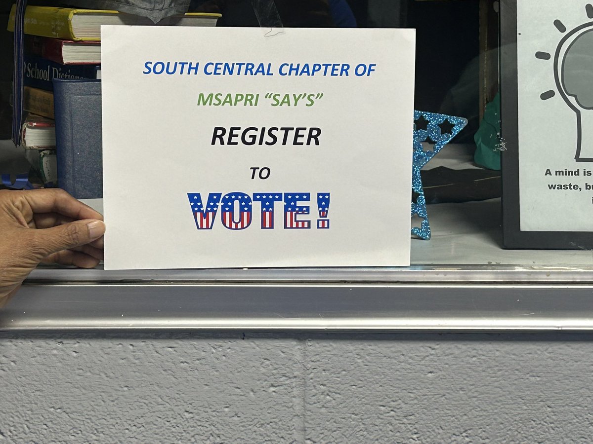 JDCHS_JAGS's tweet photo. We would like to express our gratitude to Mrs. Payne, Mrs. Reese, and Mrs. Page from the South Central Chapter of the Mississippi Asa Philip Randolph Institute for their invaluable assistance in helping our students register to vote. https://t.co/o4B89qQVNq