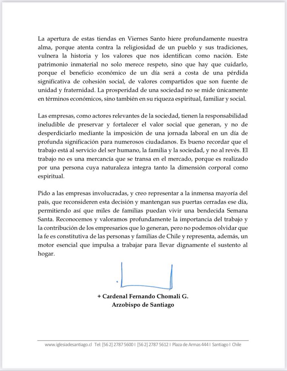 Hago mia la solicitud doliente de nuestro cardenal. No confundamos crecimiento con desarrollo. El primero se hace a cualquier precio. El segundo respeta a la Persona Humana. Tremenda diferencia