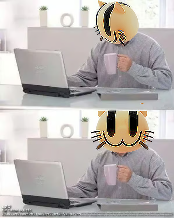 Good miauning!!! ᓚᘏᗢ

Jeets out 😼

G4LmC6jvoBtRavmC4FLtawM3kPcsLxpK3FPZ8Avepump