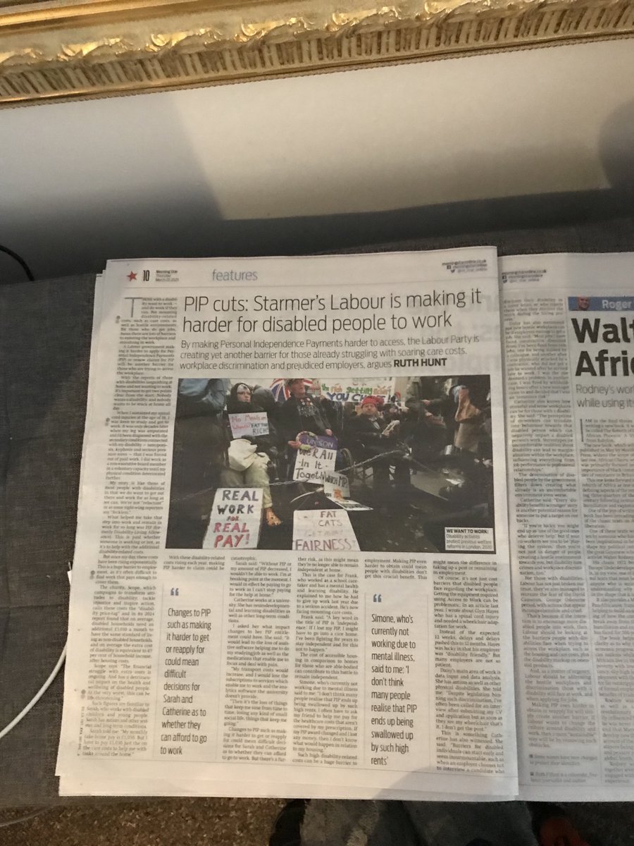 RFHunt1's tweet photo. Thank you to ⁦@M_Star_Online⁩ for publishing this article about how devastating cuts to #PIP will be for people with #disbled https://t.co/xKlT8PcT2B