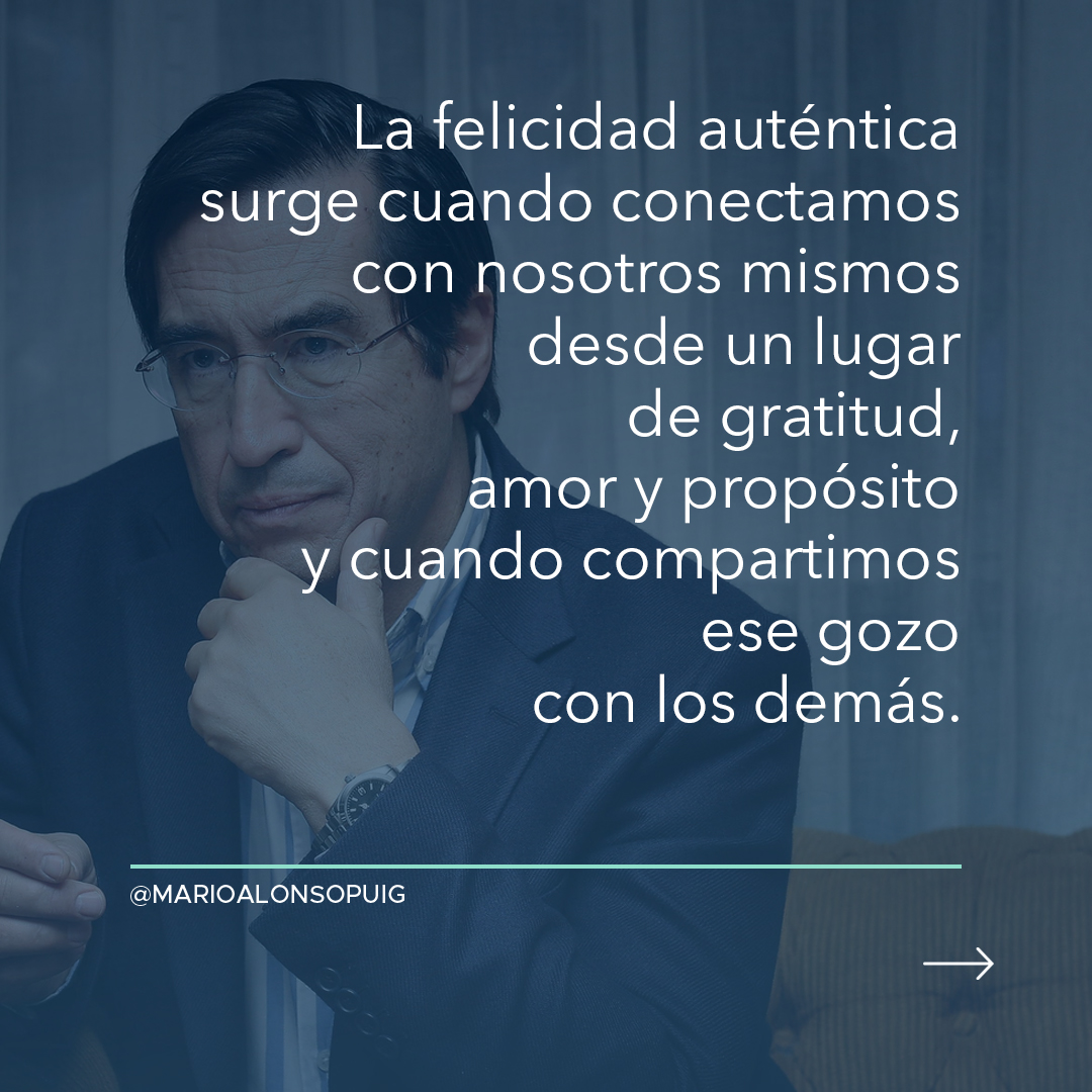 MarioAlonsoPuig's tweet image. La felicidad no viene de fuera, sino de dentro. No es algo que se alcanza, sino una forma de vivir basada en la gratitud, el amor y el propósito. Cuando conectas contigo mismo, descubres que la verdadera felicidad siempre ha estado en ti.